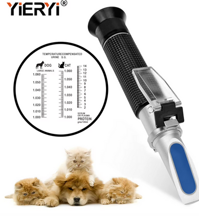 Refractómetro Veterinario Manual SG Orina y Proteína REVEY01