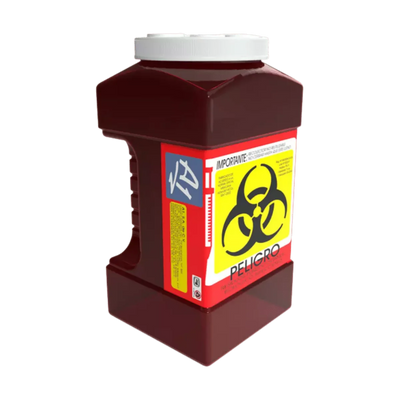 Recolector de Polipropileno para Punzocortantes y Líquidos 3.0 Lts Rojo PC-3