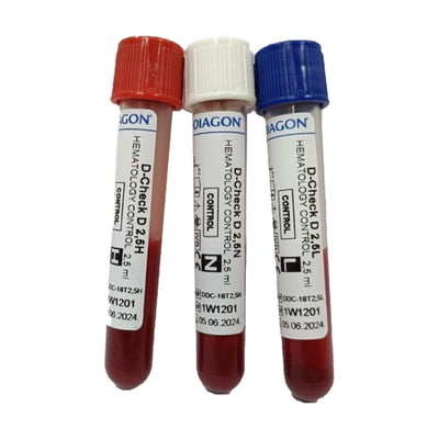 Kit de Controles de Hematología — Bajo, Normal y Alto 2.5 ml (DCHECK-D)