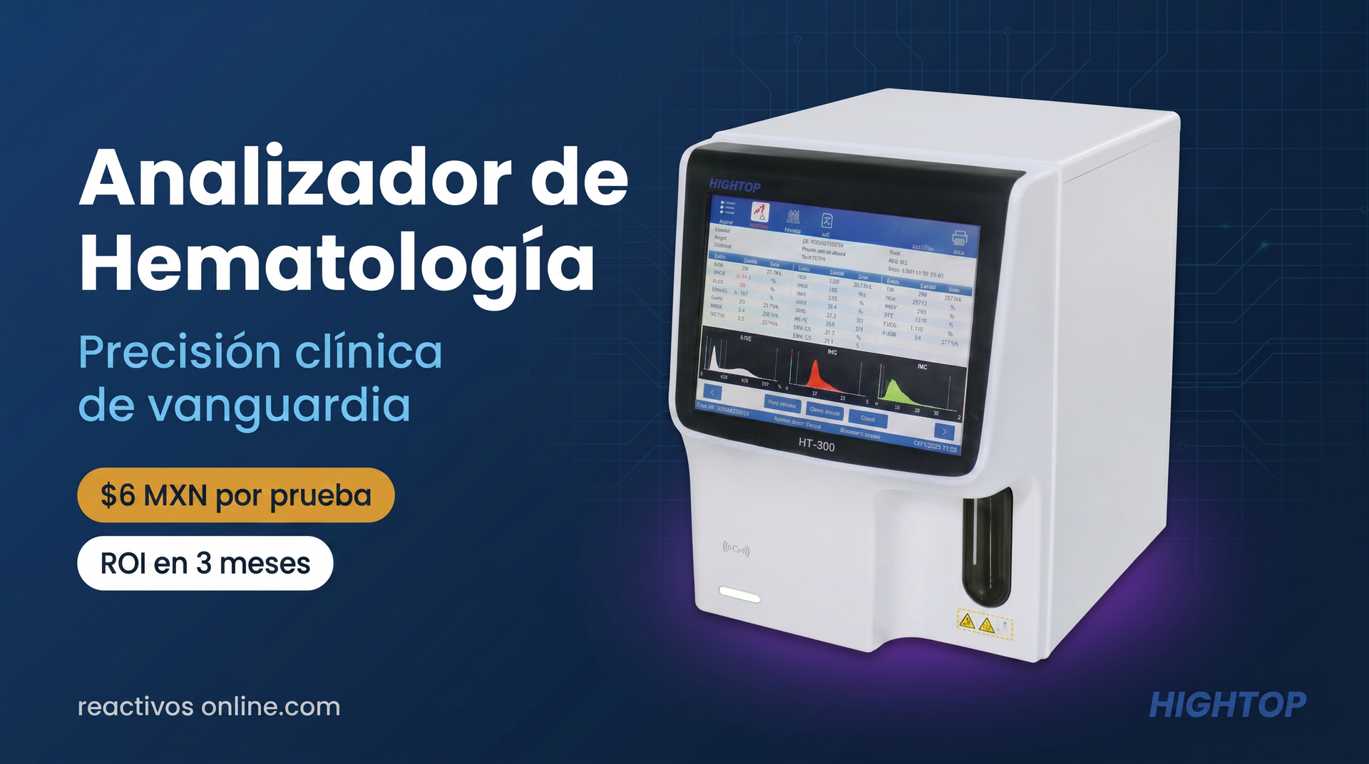 Analizador de Hematología HIGHTOP HT-300