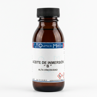 Aceite de Inmersión B/Alta Viscosidad 50 mL Química Mercurio QMA0002