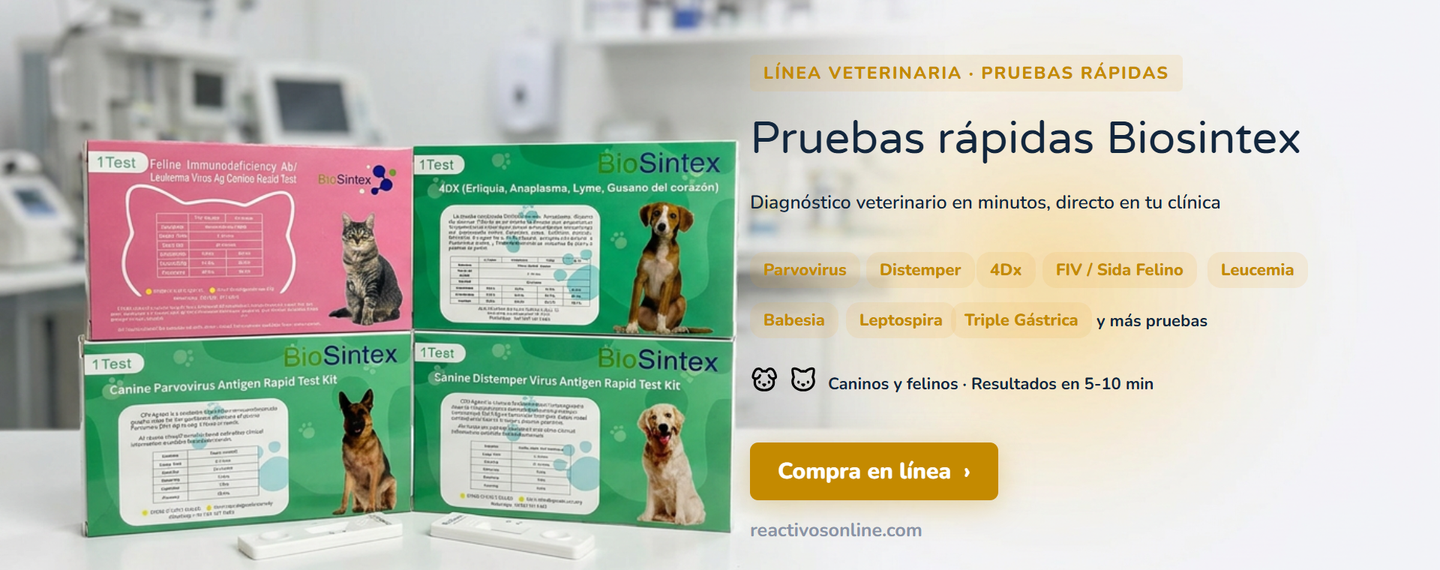 Pruebas rápidas veterinarias Biosintex