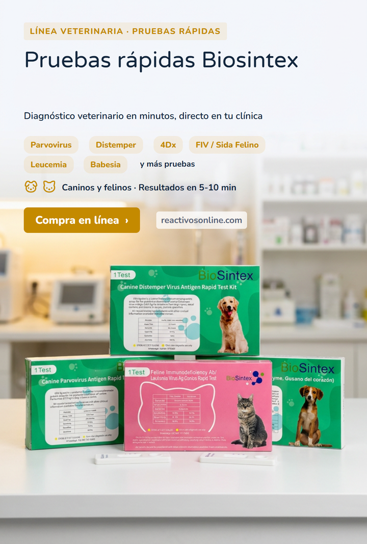 Pruebas rápidas veterinarias Biosintex