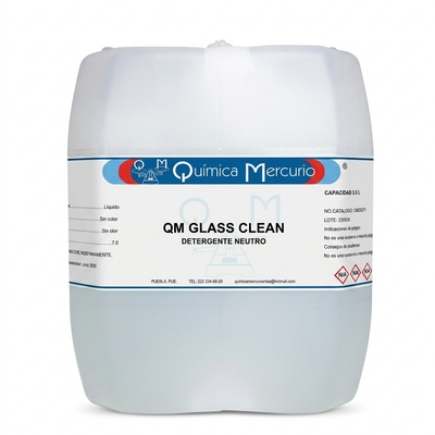 Detergente Neutro pH 7.0 ± 0.5 QM Glass Clean 3.5 L Química Mercurio QMD0271