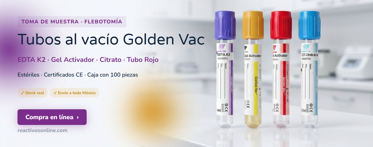 Tubos de extracción de sangre GoldenVac