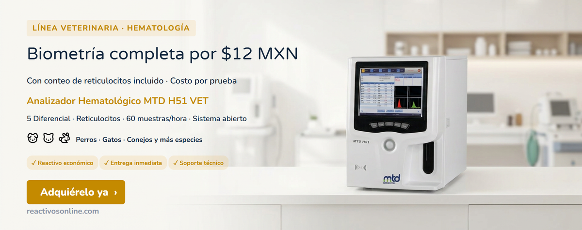 Analizador de Hematología 6 partes MTD H51 Veterinaria