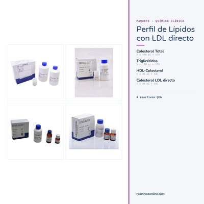 Paquete Perfil de Lípidos con LDL Directo — Reactivos QCA