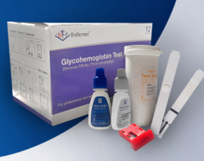 GluCoA1c Kit De Prueba De Glicohemoglobina Caja C 12pbas BHA1CP02