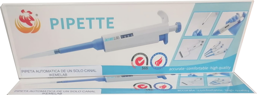 Pipeta Automática Variable de un solo Canal 0.5-10 uL 0.5-10