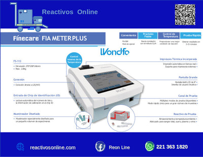 FIA Meter II PLUS Analizador de Inmunocromatrografia de Fluorescencia FS113