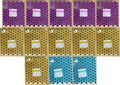 Paquete3 de Tubos  5 Lila, 6 Amarillo, 2 Azul  1300 Tubos TPQ3