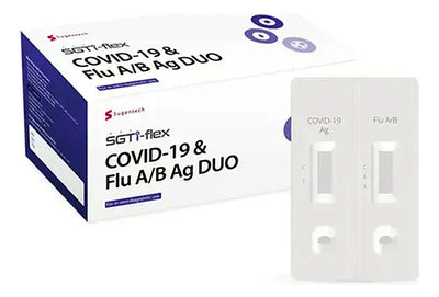 COVID-19 + Influenza A/B C/25 Pbs Prueba Rápida Sugentech CAGD025E — Lote Promoción