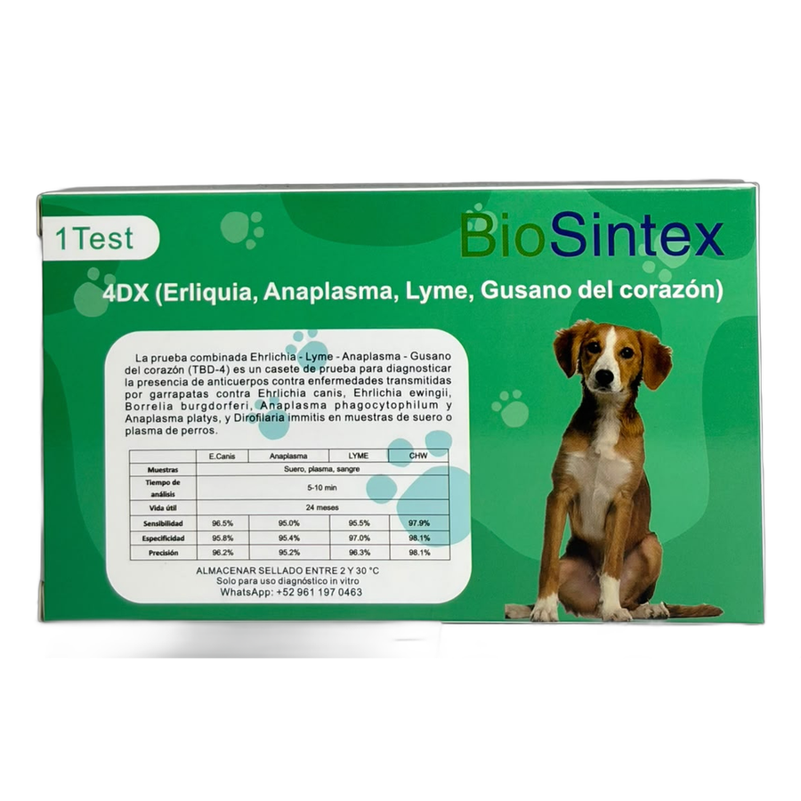 ERLIQUIA, ANAPLASMA, LYME, GUSANO DEL CORAZON  4DX  ER7824