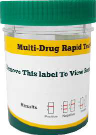 Frasco Multidroga 5x1 COC-BZO-AMP-MET-THC C/25 Pbs Prueba Rápida JusChek JCDC-05-B