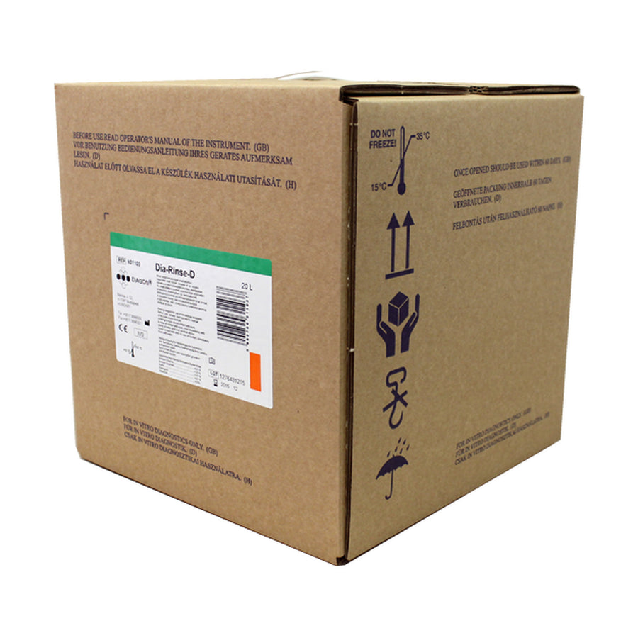 Dia-Rinse-D Detergente para analizador Mindray Genius Kontrolab Zio Cn 20 lts H31103