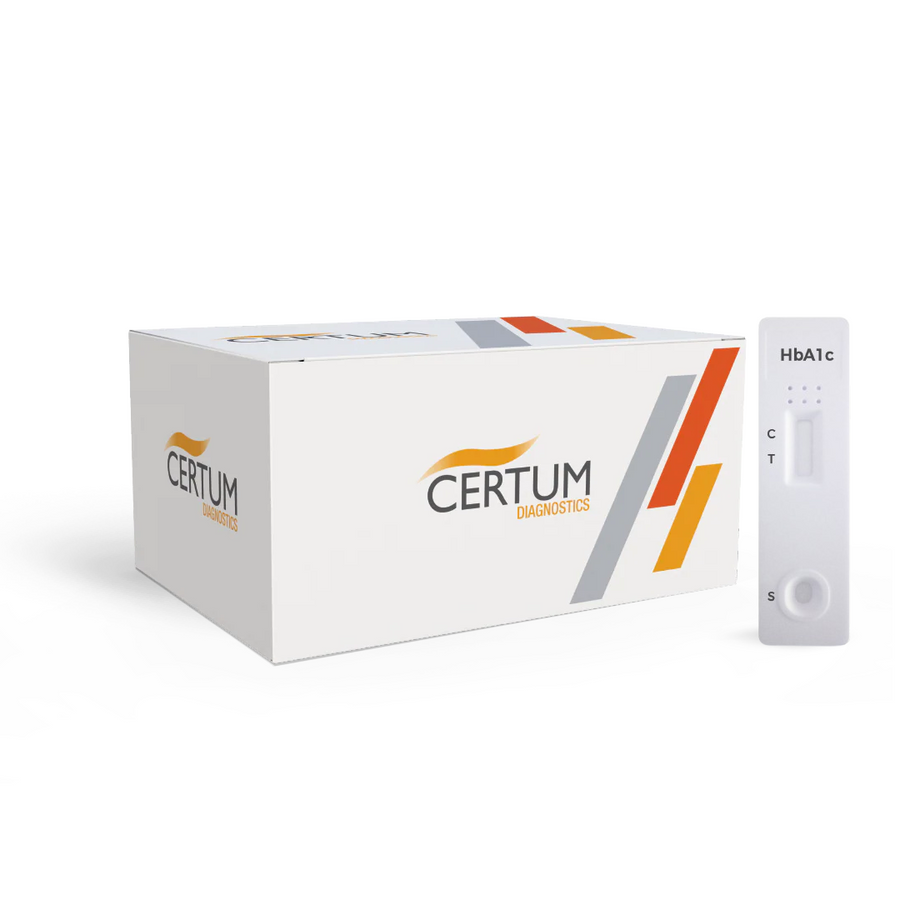 Hemoglobina Glucosilada HbA1c C/10 Pbs Prueba Rápida Certum OHA-402