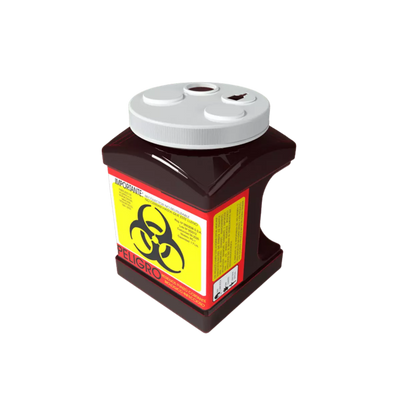 Recolector de Polipropileno para Punzocortantes y Líquidos 1.7 Lts Rojo PC-1