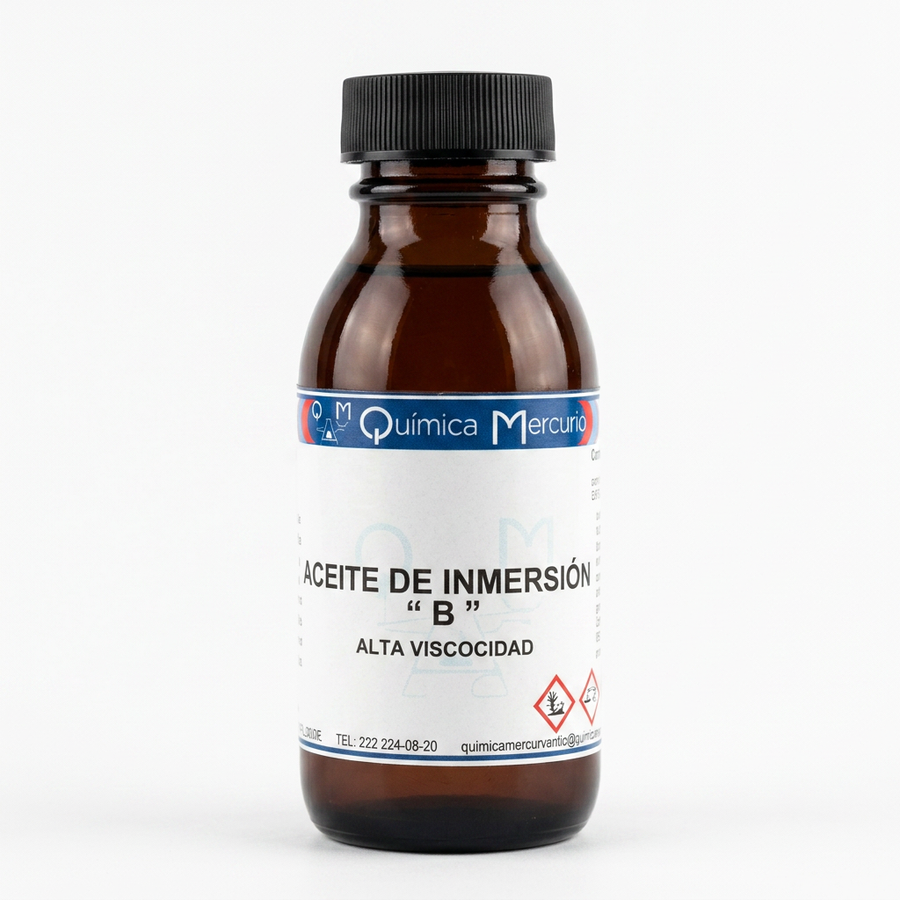 Aceite de Inmersión B/Alta Viscosidad 50 mL Química Mercurio QMA0002