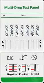 Panel Multidroga 5x1 OPI-COC-THC-MET-BZO C/25 Pbs Prueba Rápida JusChek JCDP-05-D