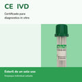 Microtubo Verde Heparina de Sodio 0.5mL Muestra Capilar