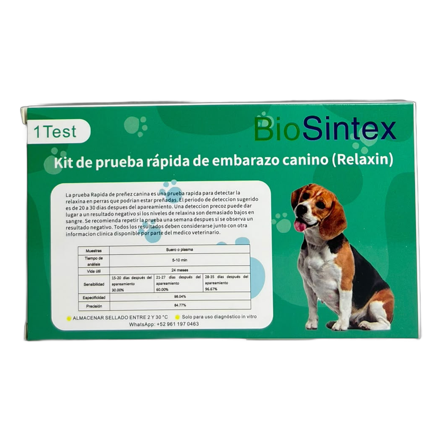PRUEBA DE EMBARAZO CANINA TEST RAPIDO REX7603