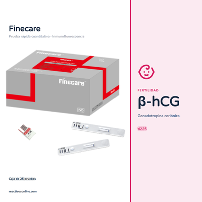 β-hCG Finecare™ C/25 Pruebas W225