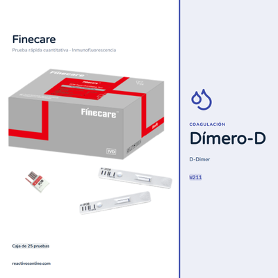 Dímero D (D-Dimer) Finecare™ C/25 Pruebas W211