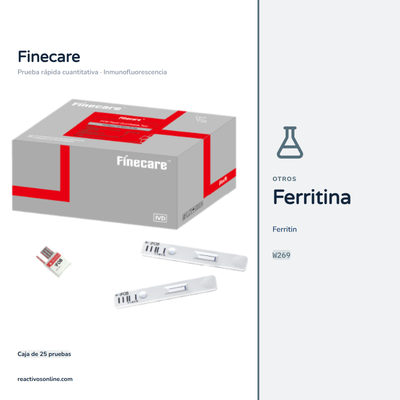 Ferritina Finecare™ C/25 Pruebas W269