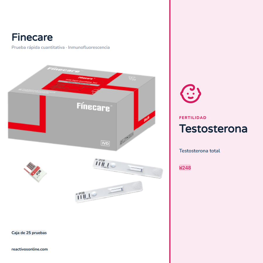 Testosterona Finecare™ C/25 Pruebas W248