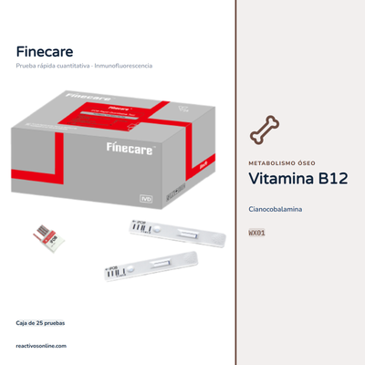 Vitamina B12 Finecare™ C/25 Pruebas WX01