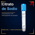 Tubo de Extracción de Sangre Azul 2.7ml Citrato de Sodio c/100 GD027SC