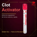 Tubo de Extracción de Sangre Rojo 6ml Sin Aditivo c/100 GD060CA