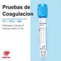 Tubo de Extracción de Sangre Azul 2.7ml Citrato de Sodio c/100 GD027SC