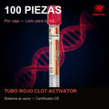 Tubo de Extracción de Sangre Rojo 6ml Sin Aditivo c/100 GD060CA