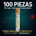 Tubo de Extracción de Sangre Amarillo 5ml Gel + Clot Activador c/100 GD050SGC