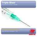 Jeringa 5 mL C/100 Pz 21G x 32mm Verde 63262783711