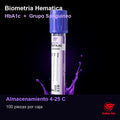 Tubo de Extracción de Sangre Lila 4ml EDTA K2 c/100 GD040EK2