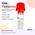 Micro Tubo Rojo de extracción de Sangre Con 0.5ml mtrog01