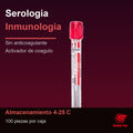 Tubo de Extracción de Sangre Rojo 6ml Sin Aditivo c/100 GD060CA