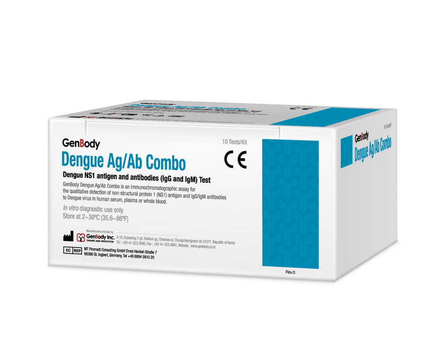Dengue Ag/Ab Combo C/10 Pbs Prueba Rápida GenBody GB01D-AG/AB