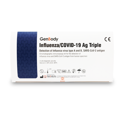 Influenza/Covid-19 Ag Triple C/25 Pbs Prueba Rápida GenBody GB01N/CO