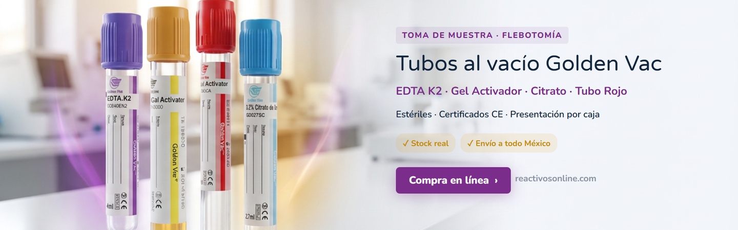 Tubos de extracción de sangre GoldenVac