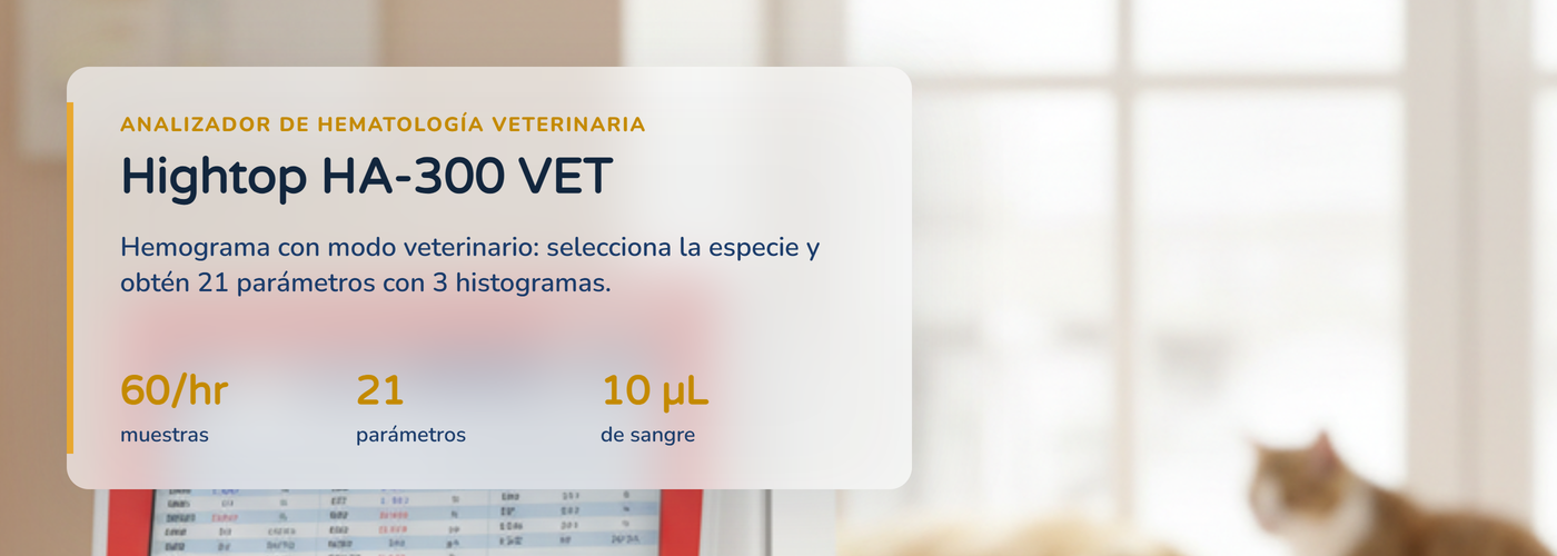 Analizador de Hematología Veterinario HA300Vet