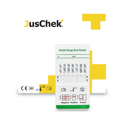 Panel Multidroga 3x1 COC-AMP-THC C/25 Pbs Prueba Rápida JusChek JCDP-03-A