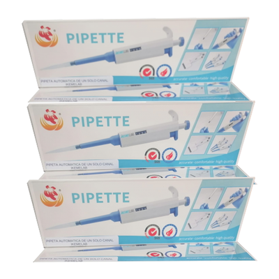 Kit de Pipetas Automáticas Variables de un solo Canal 100-1000uL , 10-100uL, 2-20uL kit3
