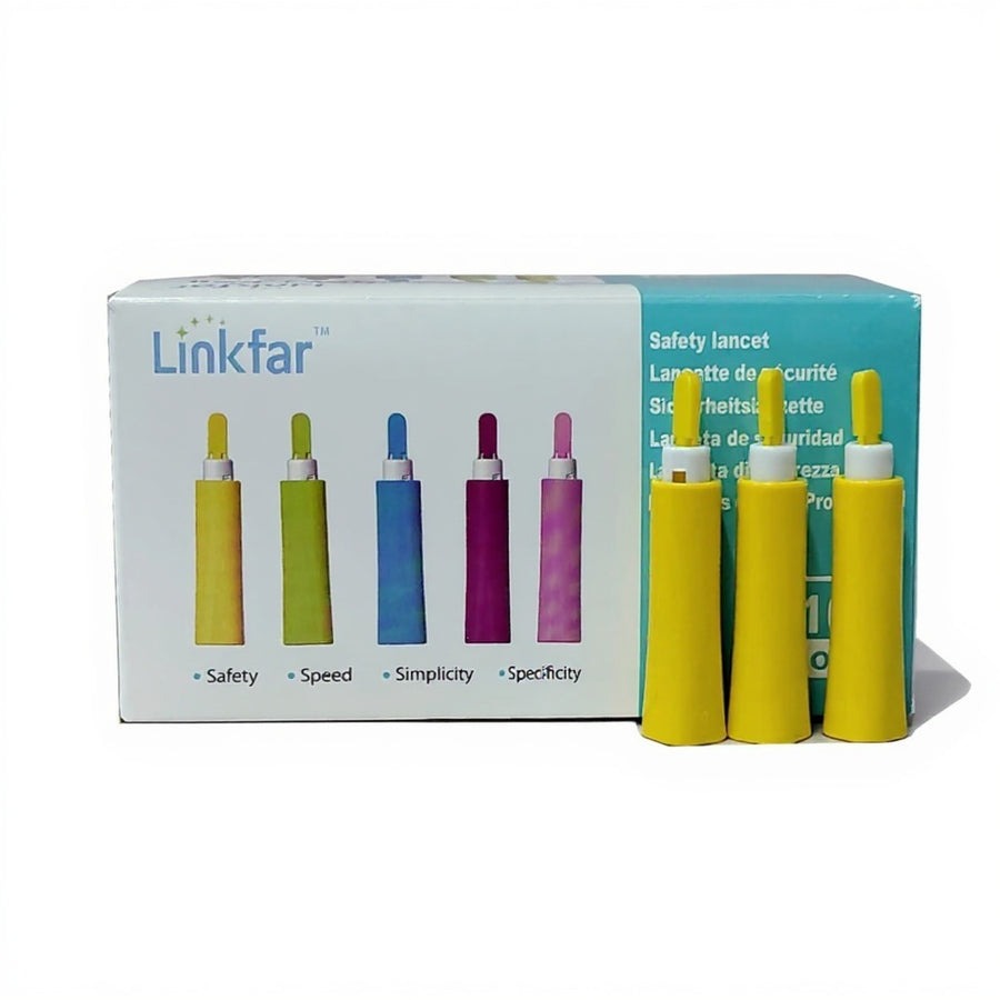 Lanceta de Seguridad 21G C/100 Pz LinkFar LF11-2122