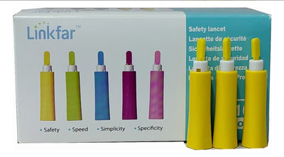 Lanceta de Seguridad 21G C/100 Pz LinkFar LF11-2122