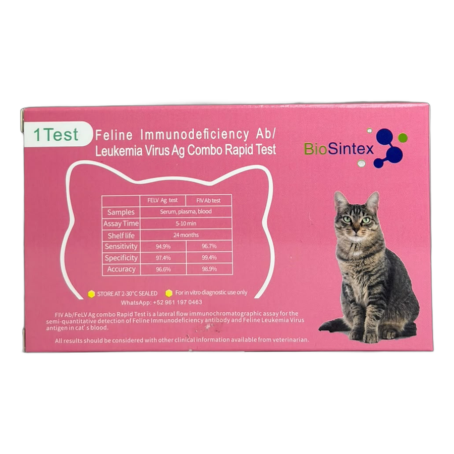 LEUCEMIA-SIDA FELINA  TEST RAPIDO LEU7823