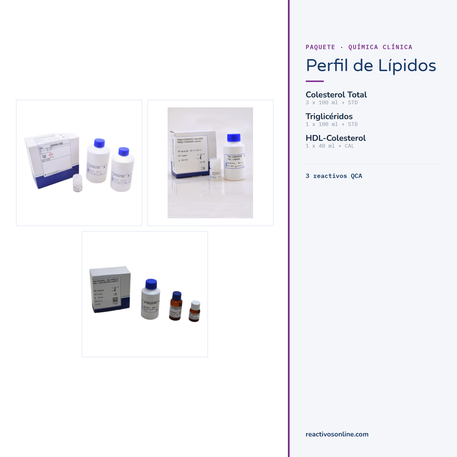 Paquete Perfil de Lípidos — Reactivos QCA