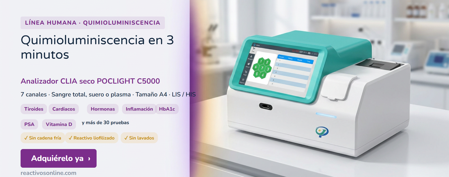 Analizador de inmunoensayo de quimioluminiscencia Poclight CLIA C5000